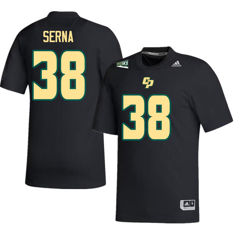 Cal Poly Mustangs #38 Noah Serna College Football Jerseys,Uniforms Stitched-Black